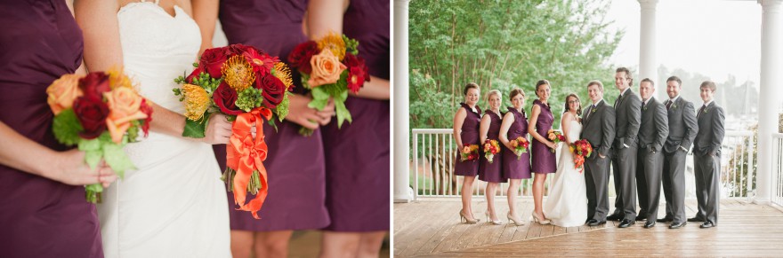 purple gray wedding party fall charlotte copy