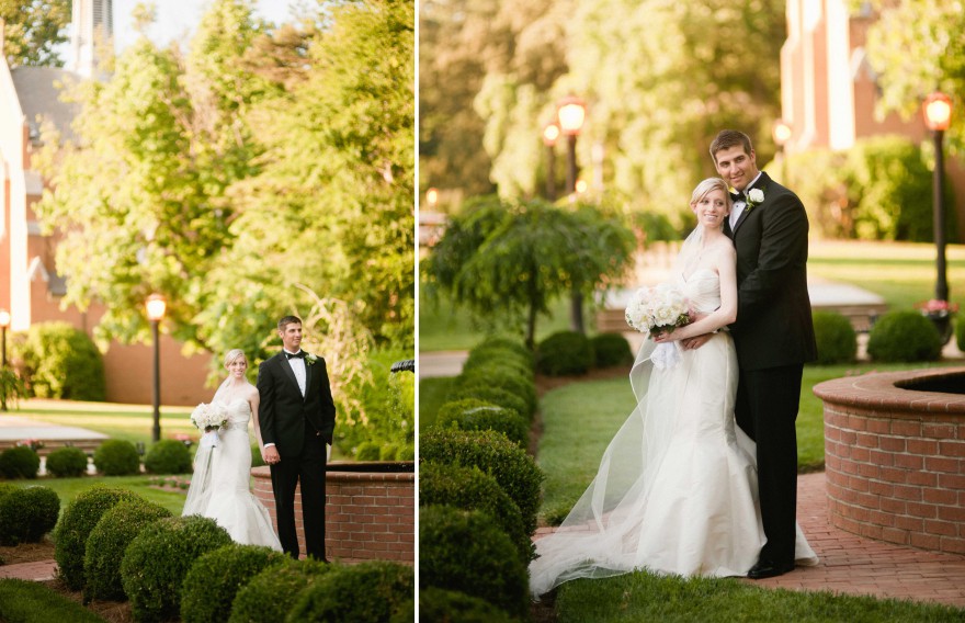 catawba college wedding portraits